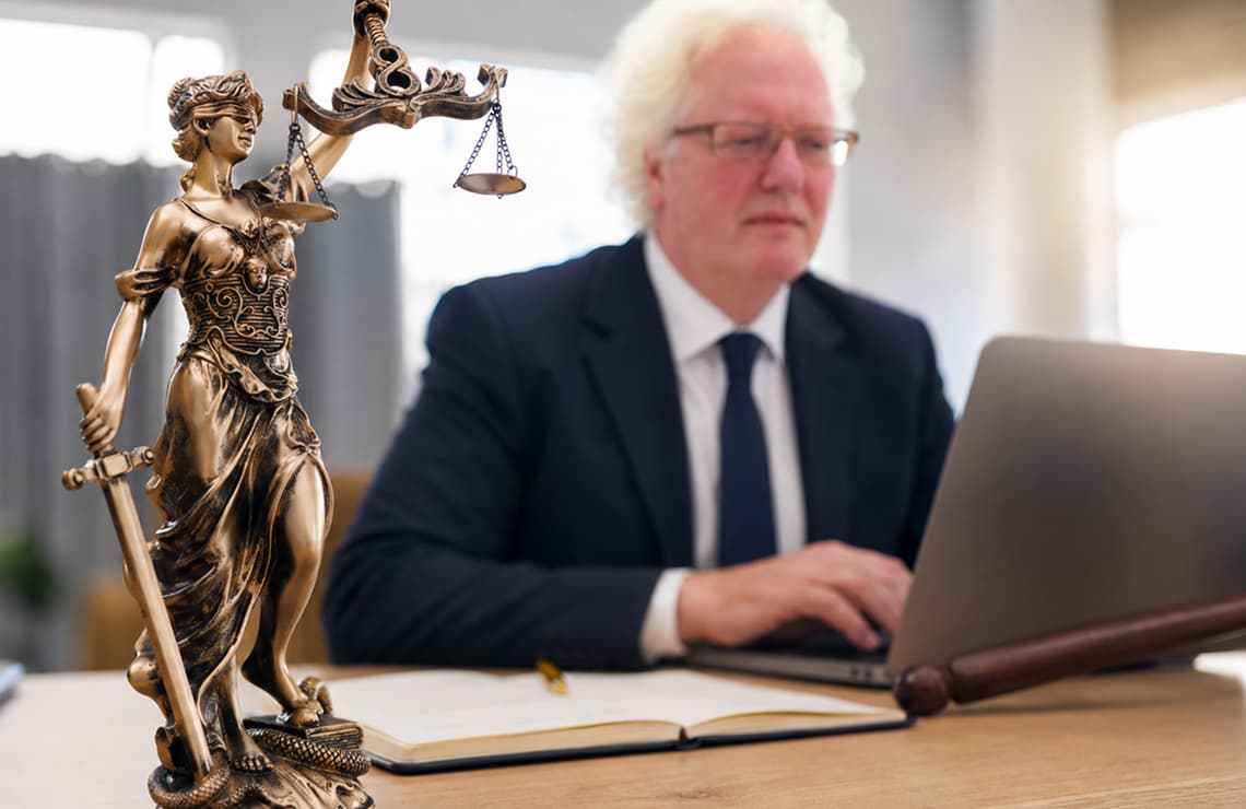 Rechtsanwalt Ralf Dalla Fini im Büro