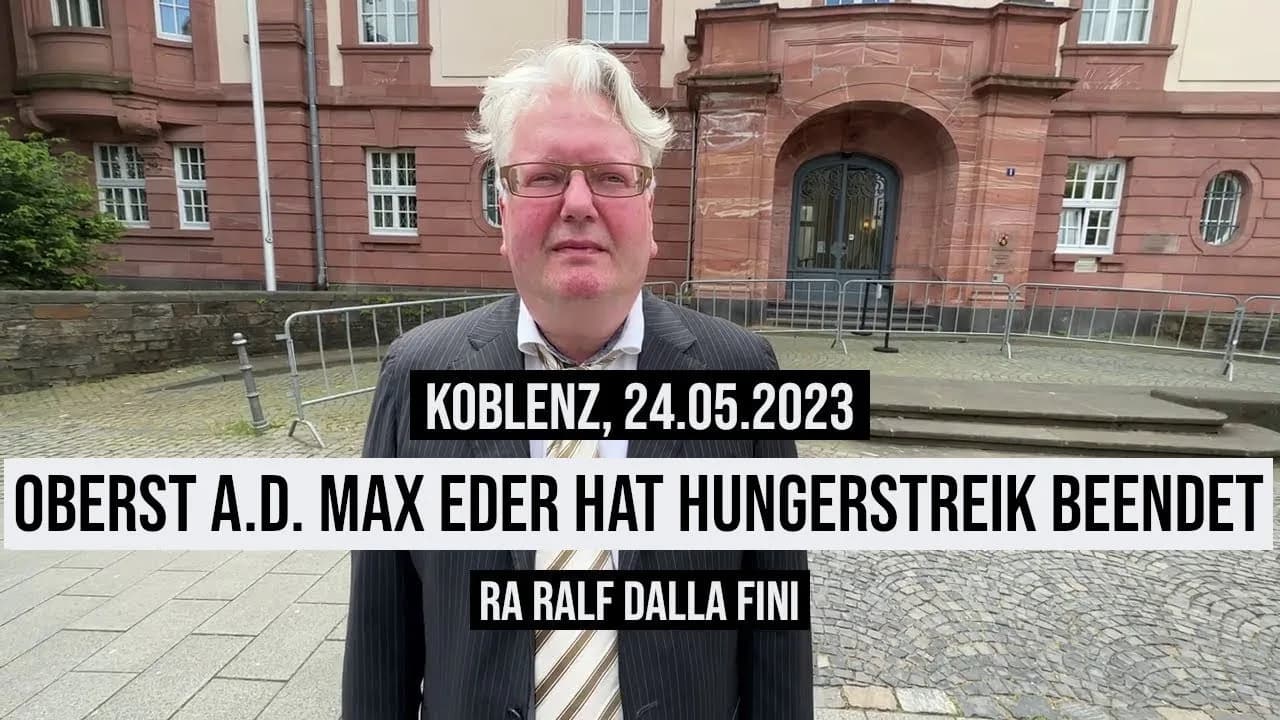Maximilian Eder beendet Hungerstreik nach 35 Tagen