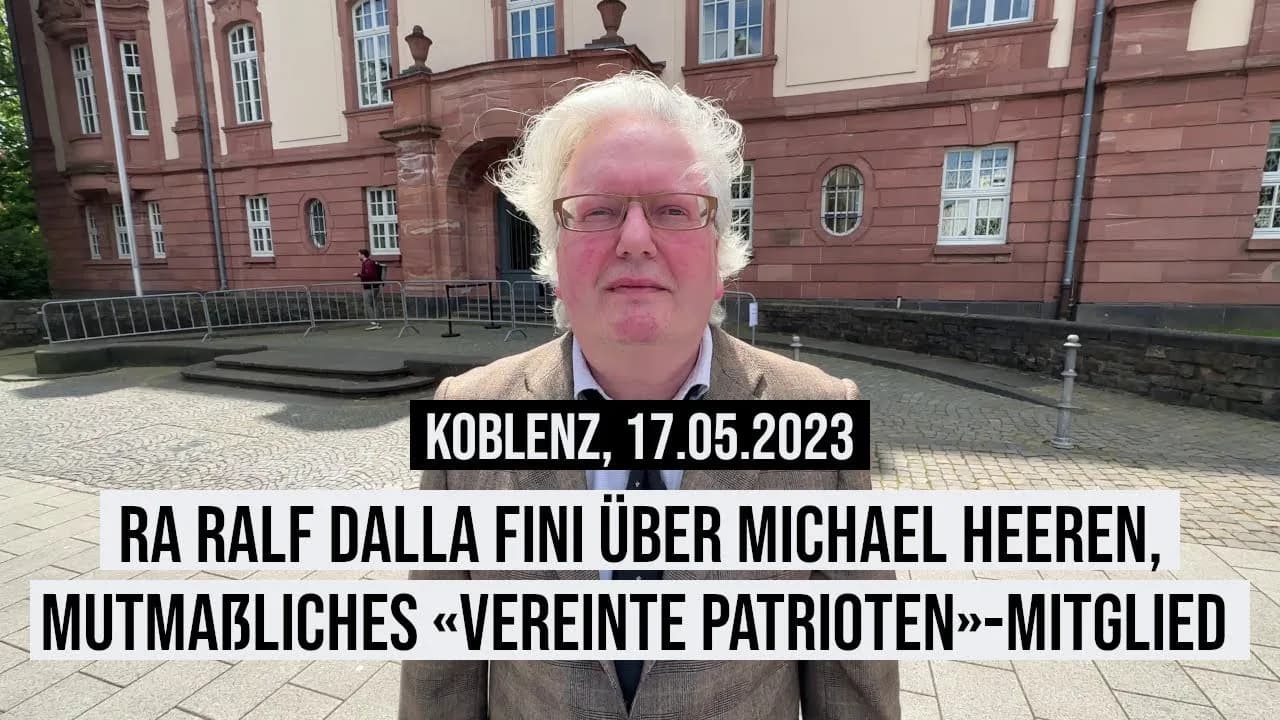 Prozessauftakt gegen Michael Heeren vor dem OLG Koblenz